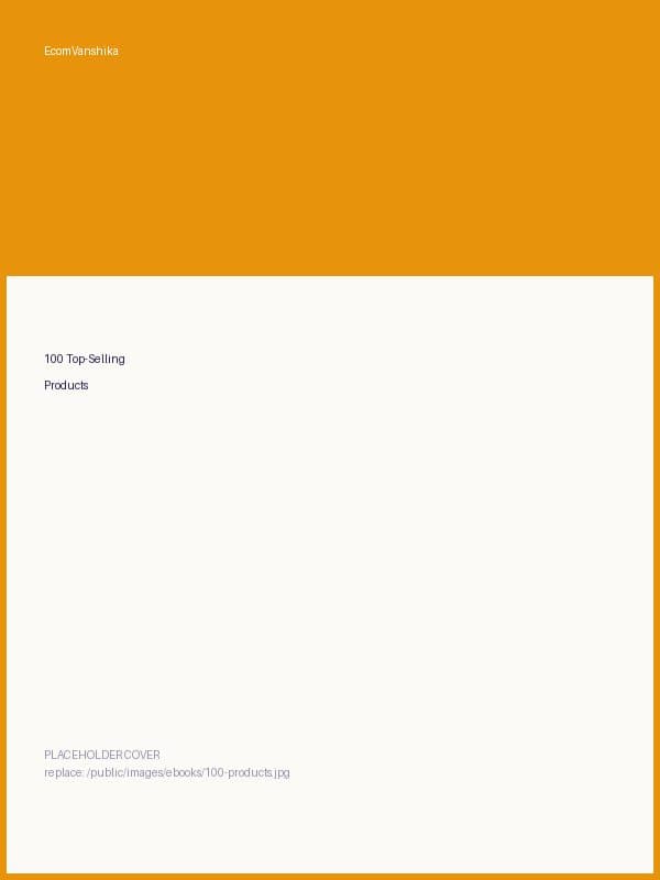 100 Top-Selling Products List - ebook cover